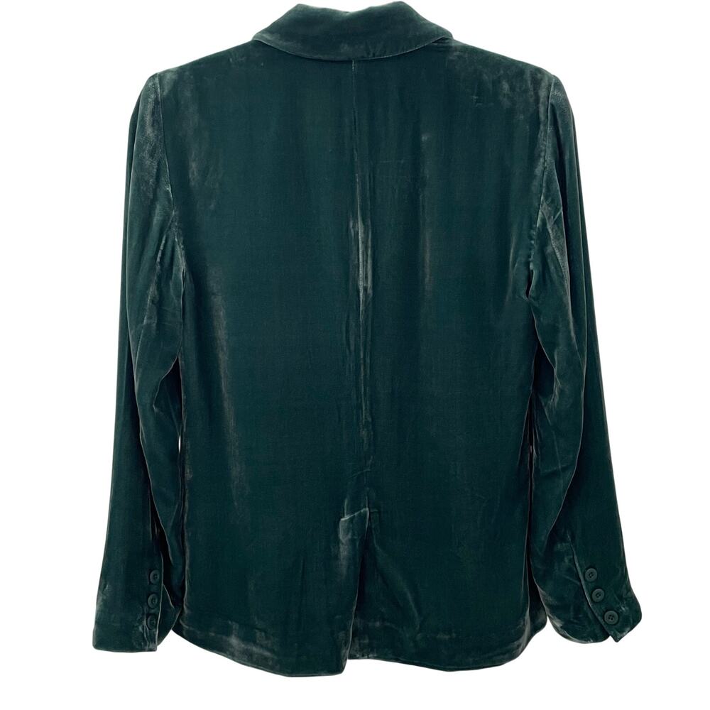 NWOT Sundance Beau Blazer Emerald Green Velvet 2 - Picture 7 of 7
